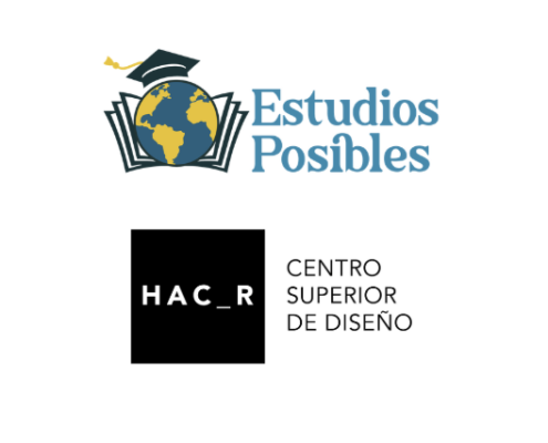 Logotipos de ambas instituciones. Hacer Creativo y Estudios Posibles